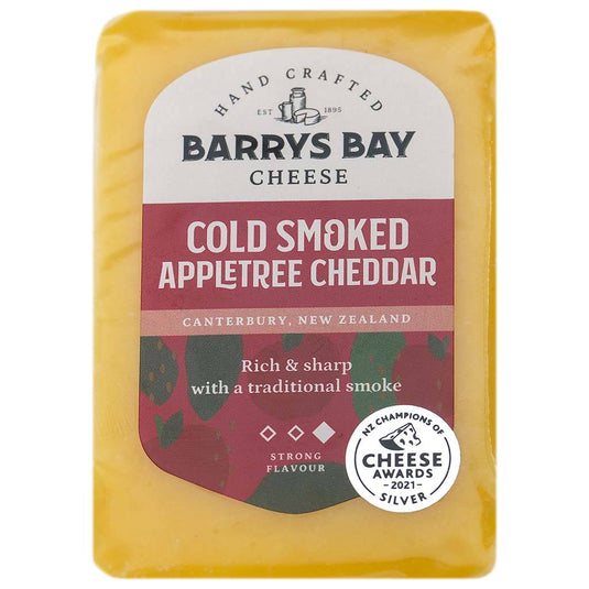 Barrys Bay Cold Smoked Appletree Cheddar - Veggie Fresh Papanui