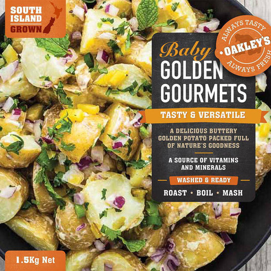 Oakleys Golden Gourment Potato 2.5kg - Veggie Fresh Papanui